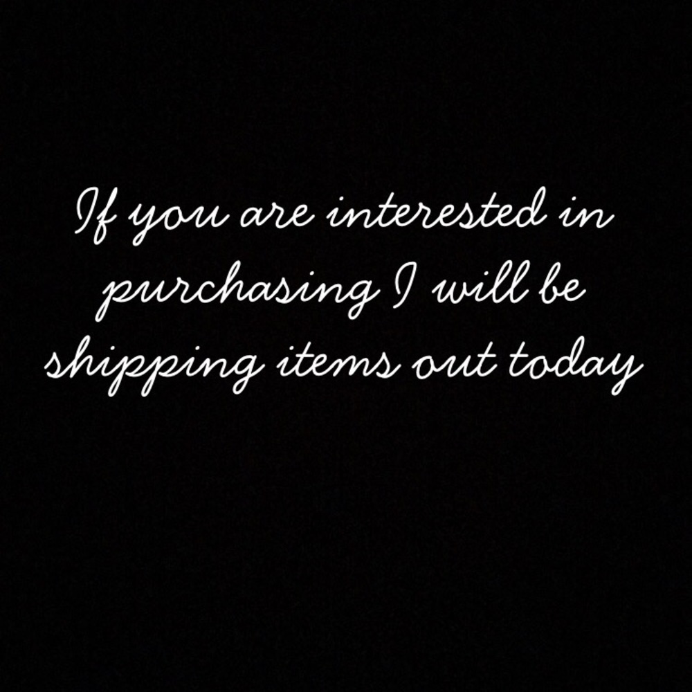 SHIPPING INFO ABOVE